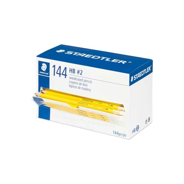 Staedtler C/O Sp Richards Staedtler Woodcase Pencil, HB #2.5, Black Lead, Yellow Barrel, 144/Pack 13247C144A6--TH - main